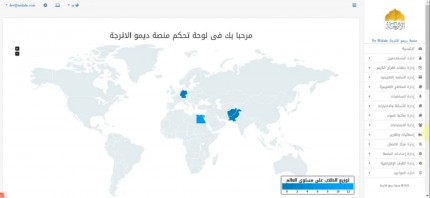 الحلقات والمحاضرات والمناهج المشترك بها الطالب في نظام الأترجة للتعليم الإلكتروني
